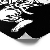 Karate Monkey Taekwondo Kickboxing Mma Judo Monkey Poster (Ecke)