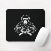 Karate Monkey Zeichnend Kickboxing Jiu-jitsu Mixed Mousepad (Mit Mouse)