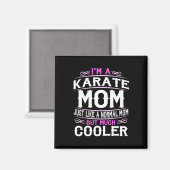 Karate-Mutter der Frauen Magnet (Vorderseite/Rückseite)