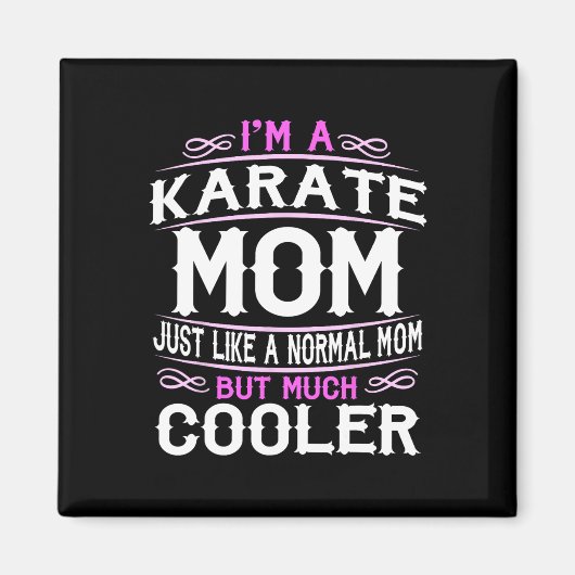 Karate-Mutter der Frauen Magnet (Vorne)