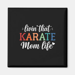 Karate-Mutter-Leben Retro - Magnet