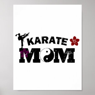 Karate-Mutter-T-Shirt Poster