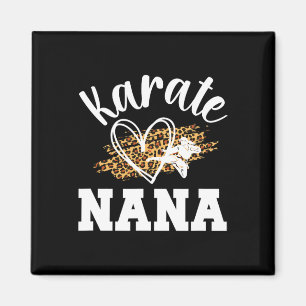 Karate Nana Leopard Karate Nana Grandma 1 Magnet