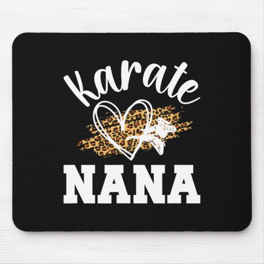 Karate Nana Leopard Karate Nana Grandma 1 Mousepad (Vorne)