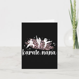 Karate Nana Leopard Karate Nana Grandma Karte