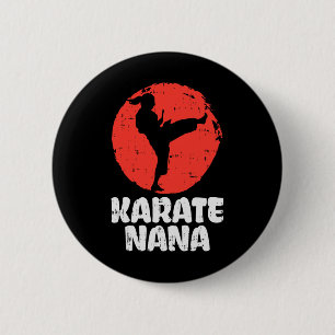 Karate Nana Ponytail Kick Japanisch Martial Arts G Button