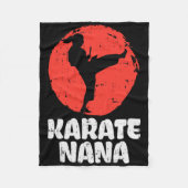 Karate Nana Ponytail Kick Japanisch Martial Arts G Fleecedecke (Vorderseite)
