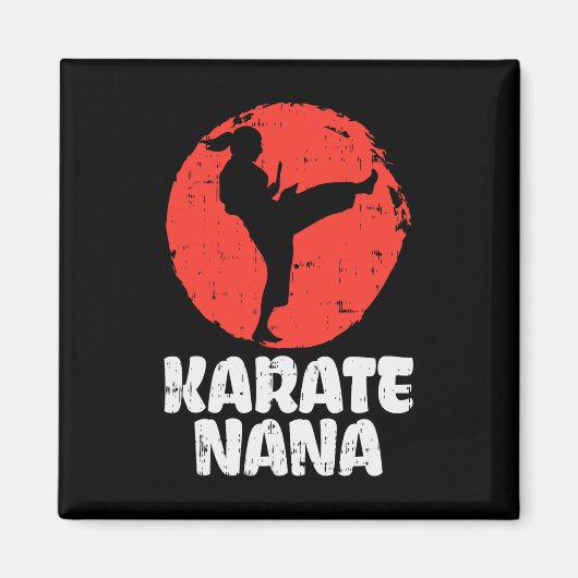 Karate Nana Ponytail Kick Japanisch Martial Arts G Magnet (Vorne)