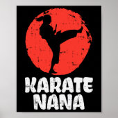 Karate Nana Ponytail Kick Japanisch Martial Arts G Poster (Vorne)