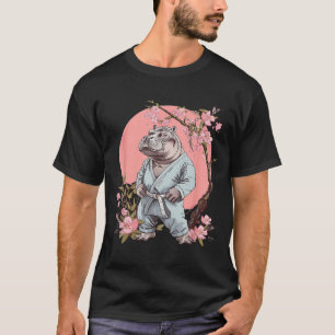 Karate Nilpferd Tier MMA Taekwondo Kampfsport T-Shirt