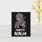 Karate Ninja Boy Funny Martial Arts Sports Karte (Gelbe Blume)