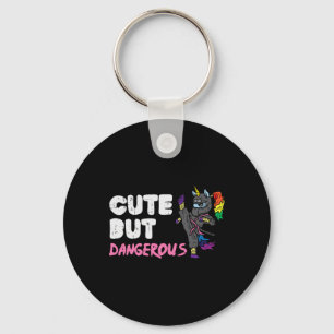 Karate Ninja Unicorn Niedlich Dangerous Martial Ar Schlüsselanhänger