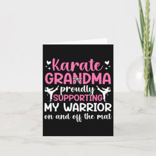 Karate Oma unterstützt meinen Krieger Karate Grand Karte