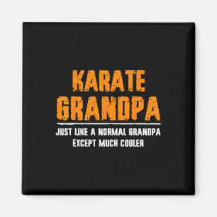 Karate Opa Vatertag - Großvater Männer Magnet