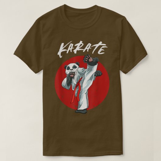 Karate Panda - Karate japanischer MIXED MARTIAL AR T-Shirt (Design vorne)