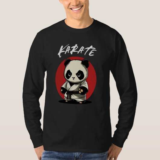 Karate Panda Karateka Boys and Girls Karate Panda T-Shirt (Vorderseite)