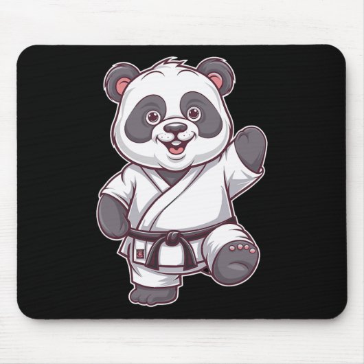 Karate Panda Martial Arts Panda für Panda Fans Mousepad (Vorne)