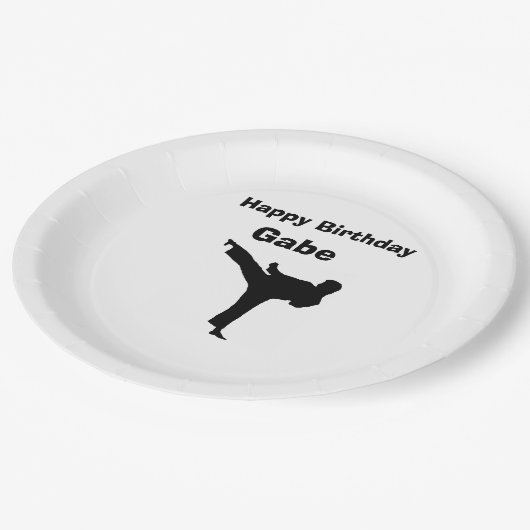 "Karate-" PapierTeller (Schrägansicht)