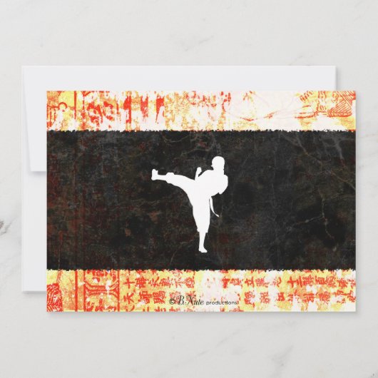 Karate-Party Einladung (Rückseite)