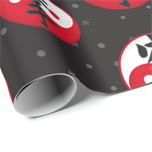 Karate Pattern Geschenkpapier (Rolleneckpunkt)