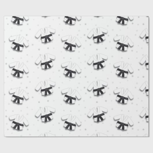 Karate Pattern Geschenkpapier (Flach)