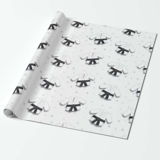 Karate Pattern Geschenkpapier (Ungerollt)