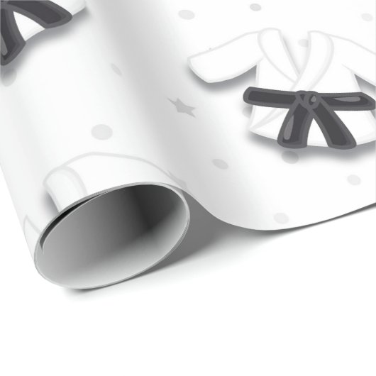 Karate Pattern Geschenkpapier (Rolleneckpunkt)