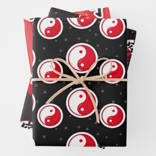 Karate Pattern Geschenkpapier Set (Beispiel)