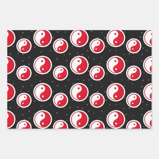 Karate Pattern Geschenkpapier Set (Vorderseite)