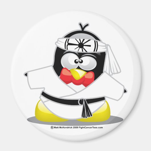 Karate Penguin Magnet (Vorne)