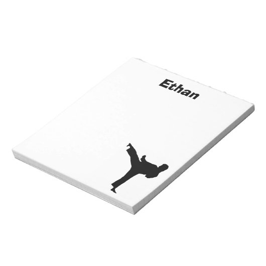 Karate Personalisiert Notepad Notizblock (Rotiert)