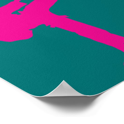 Karate Pop Art Poster (Ecke)