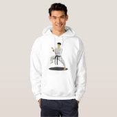 Karate Pose Mens Hoodie (Vorne ganz)