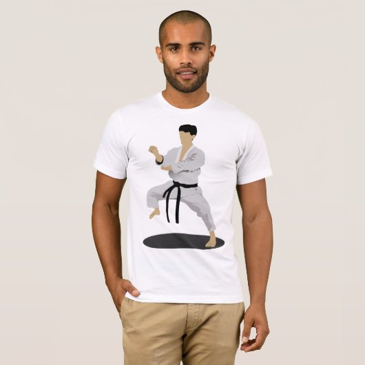 Karate Pose Mens T - Shirt (Vorne ganz)