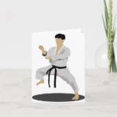 Karate Pose Mitteilungskarten (Vorderseite)
