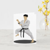 Karate Pose Mitteilungskarten (Gelbe Blume)