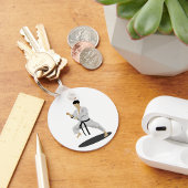 Karate Pose Schlüsselanhänger