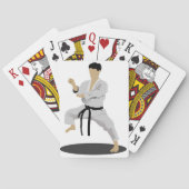 Karate-Pose-Spielkarten Spielkarten (Rückseite)