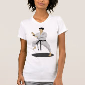 Karate Pose Womens T - Shirt (Vorderseite)