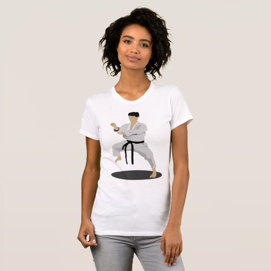 Karate Pose Womens T - Shirt (Vorne ganz)