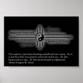 Karate-Poster Poster (Vorne)