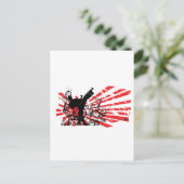 Karate Postkarte (Stehend Vorderseite)