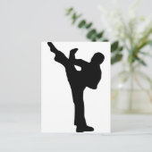 Karate Postkarte (Stehend Vorderseite)