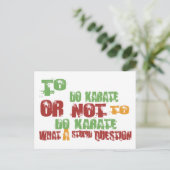 Karate Postkarte (Stehend Vorderseite)