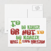 Karate Postkarte (Vorne/Hinten)