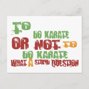 Karate Postkarte