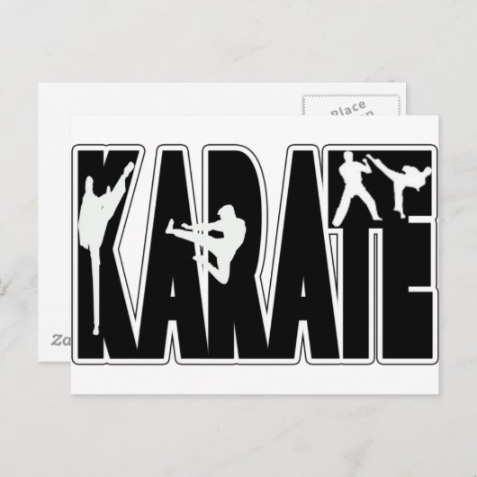 KARATE POSTKARTE (Vorne/Hinten)