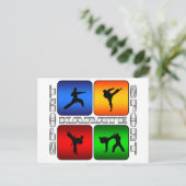 Karate Postkarte (Stehend Vorderseite)