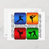 Karate Postkarte (Vorne/Hinten)