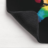 Karate Practitioner Krawatte-Farbstoff Martial Art Mousepad (Ecke)